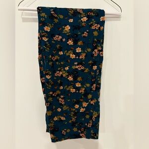 Floral Light Corduroy Pull on Pants